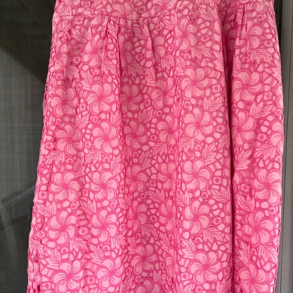 Lilly Pulitzer Pink Floral Lace Dress - Picture 2 of 7